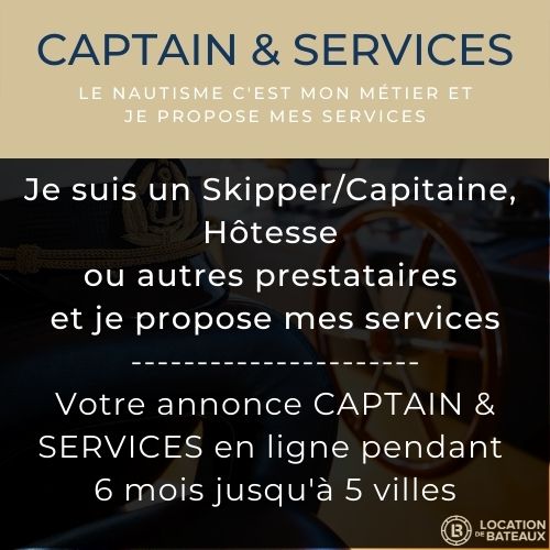 Je suis un Capitaine/skipper, hôtesse ou autres prestataires et je propose mes services